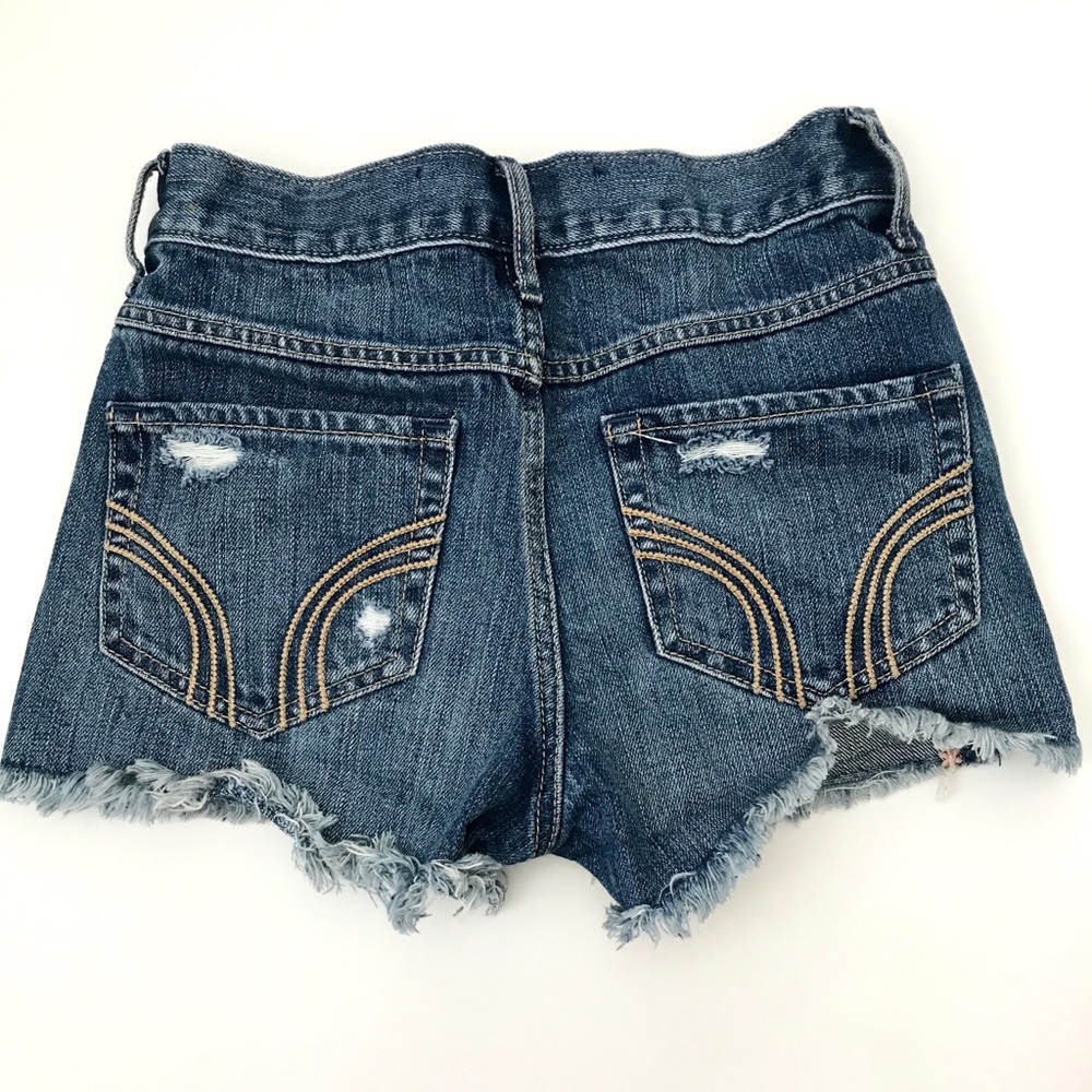 Hollister High-Rise Distressed Denim Shorts